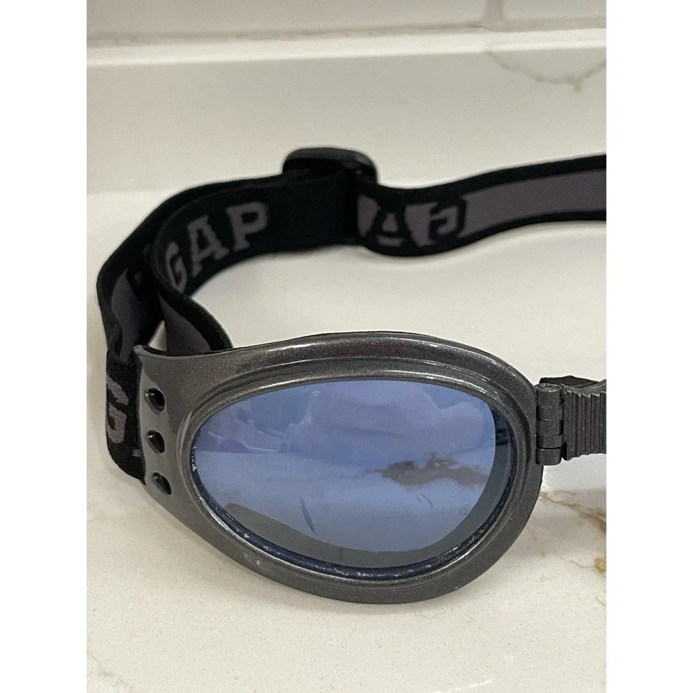 Vintage Y2K GAP Goggles Adjustable Folding Logo Grey‎ Cyberpunk Riding Sports
